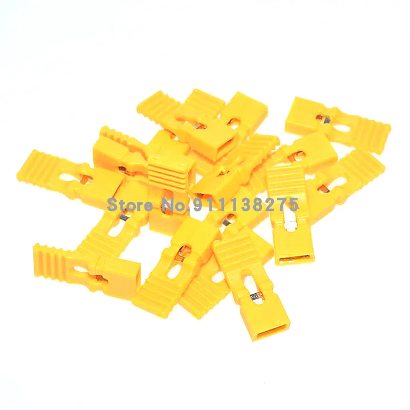 50pcs Jumper Cap 2.54mm Pitch Pin Header Connector Long Type Jumper Plug Cover DIY Repair Parts