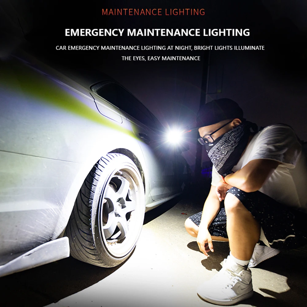 Mini LED Headlamp Human Body Induction Cap Clip Light USB Rechargeable Waterproof Headlight Portable Fishing Lamp Lantern Torch