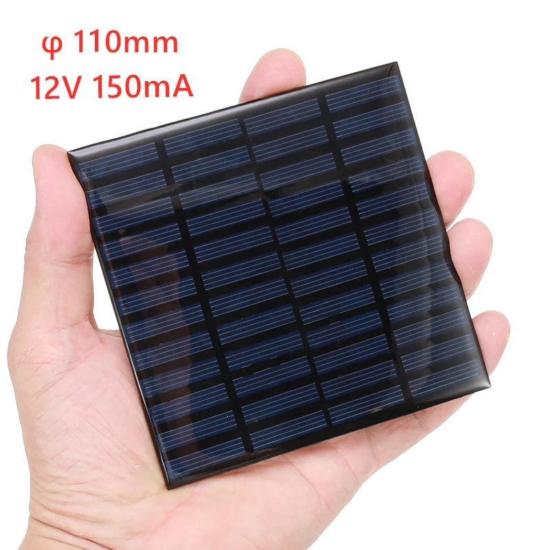 12V 1.8W DC Solar Panel Mini Solar kit DIY For Battery Phone Chargers Portable Polycrystalline Silicon Solar Cells Solar Panel