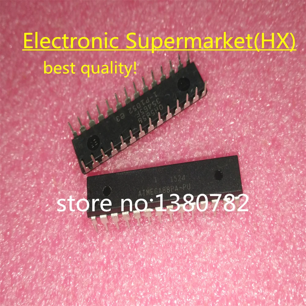 

Free Shipping 10pcs/lots ATMEGA88PA-PU ATMEGA88PA DIP-28 New original IC In stock!