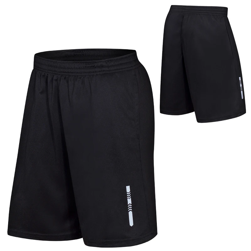 Running Pocket Shorts Quick Dry Men Fitness Loose Soccer Sweatpant Reflective Short Elastic Waist Workout Beach Shorts