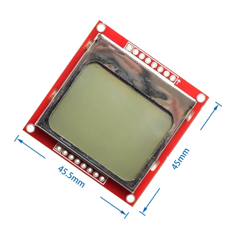 Smart Electronics LCD Module Display Monitor Blue Backlight Adapter PCB 84*48 84x84 lcd 5110 For Nokia 5110 Screen for Arduino