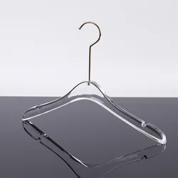 Acrylic Transparent Clothes Hanger, Display Wedding Gown, Clear Hanger 5 pcs Hangers Silver Hook