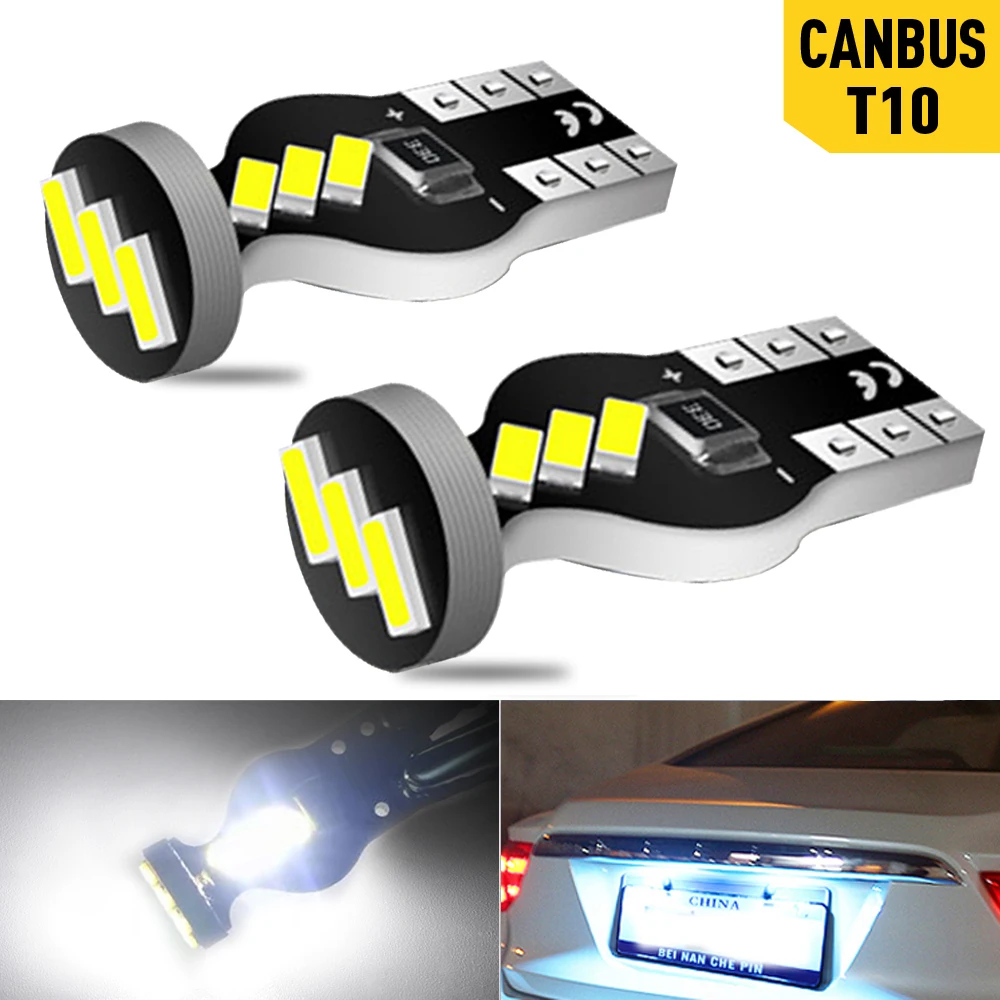 A pack W5W T10 LED Canbus Light Bulb for Skoda Octavia Yeti Roomster Fabia Rapid Superb KODIAQ Citigo KAMIQ KAROQ SCALA VISIO