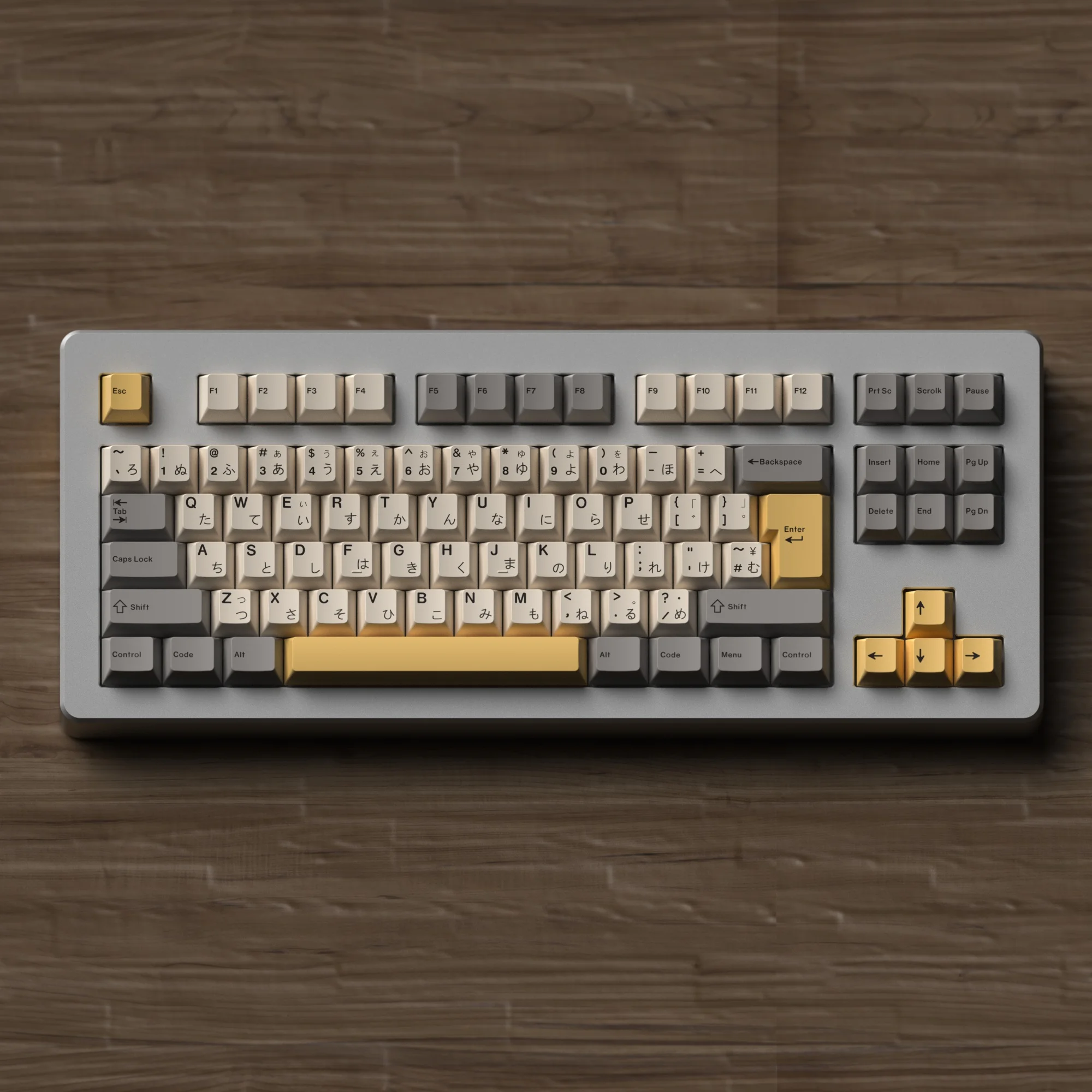 desert milk cinza amarelo japones pbt cherry perfil custom keycaps teclado mecanico double shot keycap gh60 gk64 rk87 01