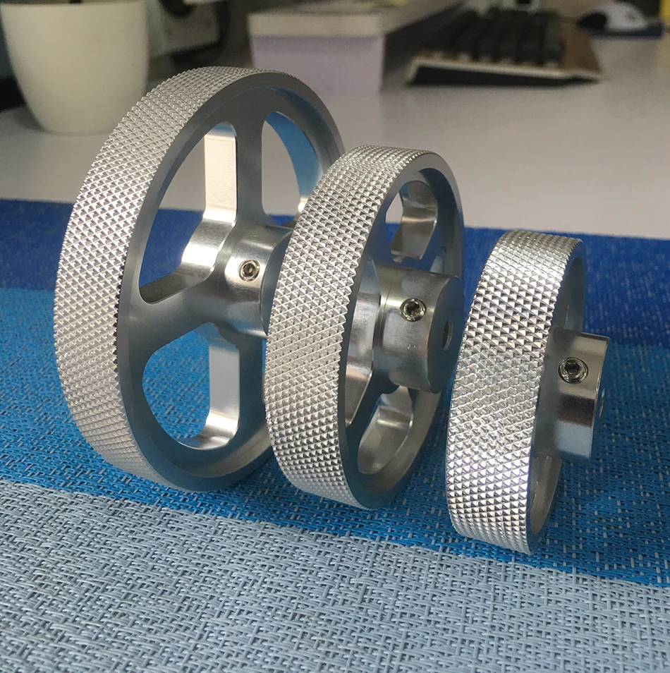 Aluminiumlegering Synchrone Encoder Wiel Meten Wheel Voor Rotary Encoder Meter Tellen Wiel Omtrek 200 250 300Mm