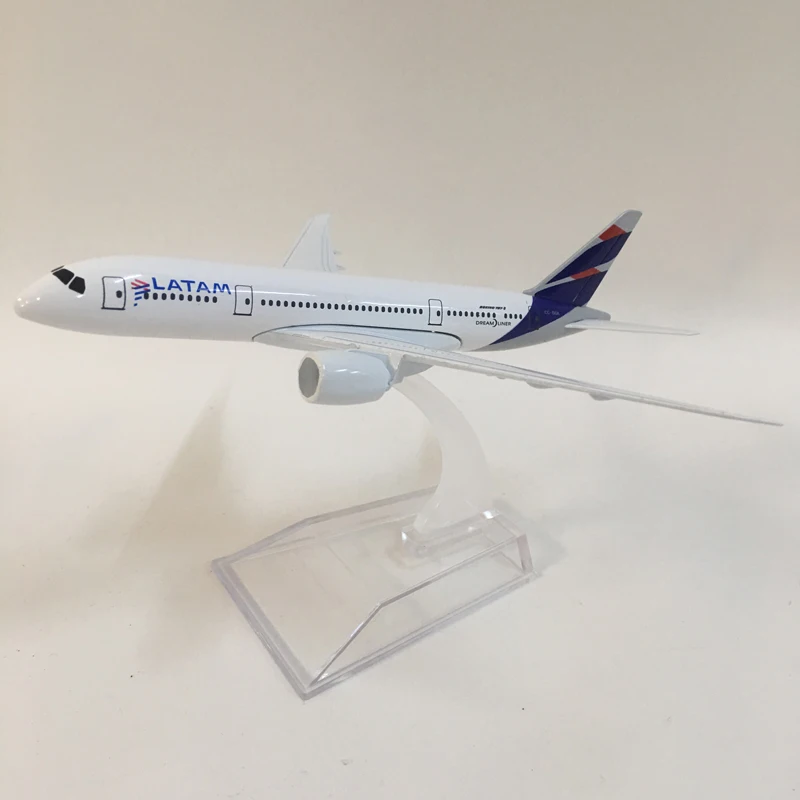 16cm Alloy Metal LATAM AIR TAM Airlines Boeing 787 B787 Airways Airplane Model Plane Model W Stand Aircraft Gift FREE SHIPPING