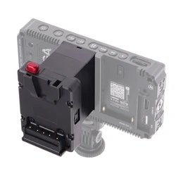 FOTGA Mini Nano V-Lock Mount Plate Adapter to NP-F970 Battery Power Supply for Monitor Transmission Z CAM E2 S6/F6 Camera ​ ​