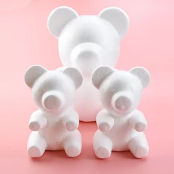 Artificial Flower head Foam Teddy Bear Hot sale Roses Mold DIY gift box accessory Wedding christmas Valentine's Day party wreath