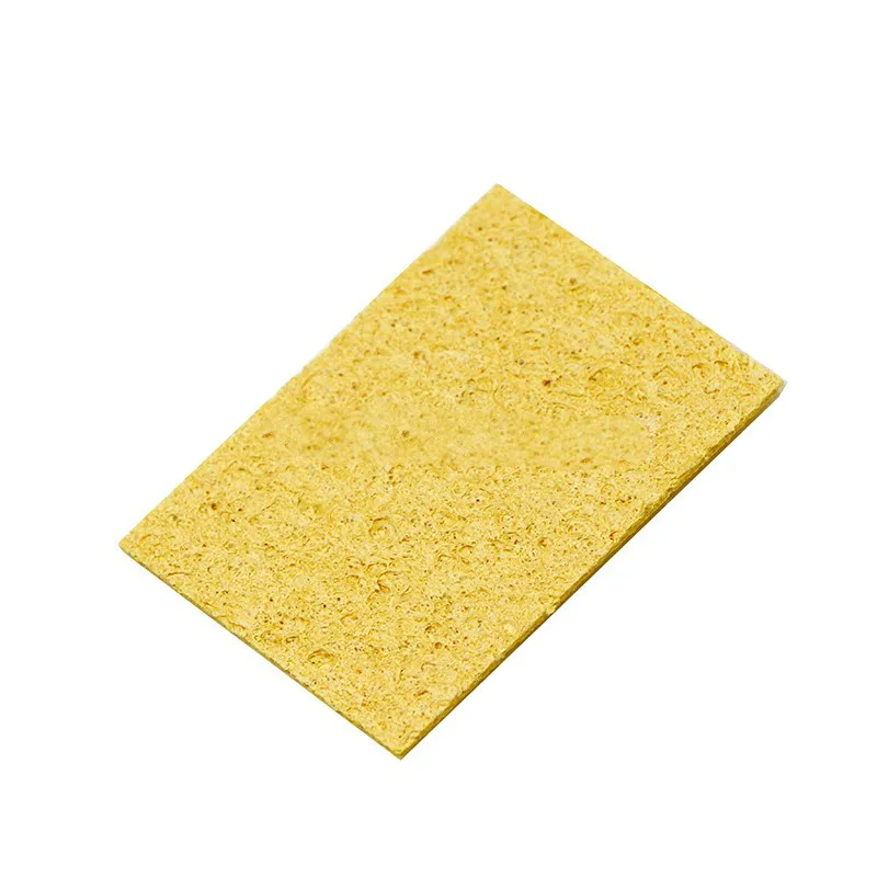 100 szt. 4x6 gąbka lutownicza, lutownicze żelazne wiertło gąbka do czyszczenia ma około 4cm x 6cm