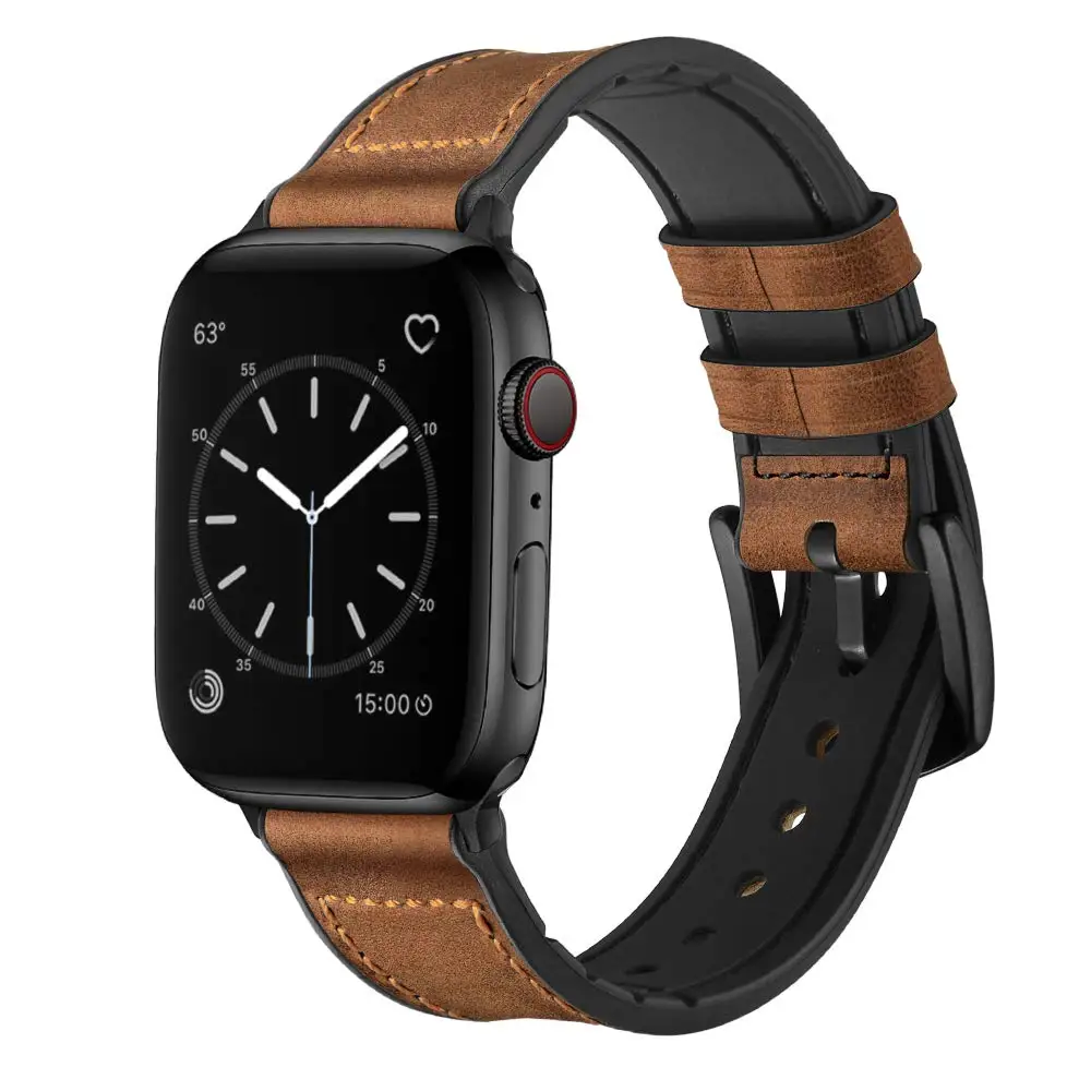 Leather strap For Apple watch band 45mm/41mm 44mm 40mm 49mm 42mm 38mm watchband correa bracelet iWatch ultra series 5 3 SE 6 7 8