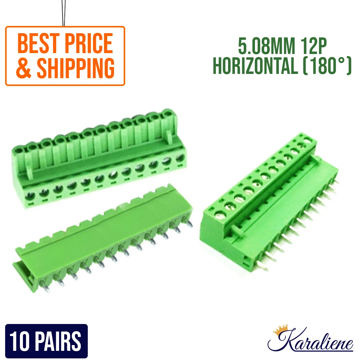 10SET 2EDGK-5.08-12P 2EDGV-5.08-12P 2EDGR-5.08-12P 12Pin Screw Terminal Block 5.08MM Pitch Plug Socket for PCB