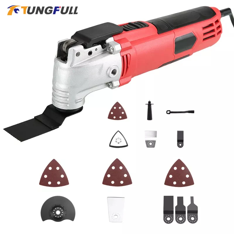 220V Multifunction Tool Oscillating Multi Tools Electric Home Decoration Trimmer Variable Speed Woodworking Tool