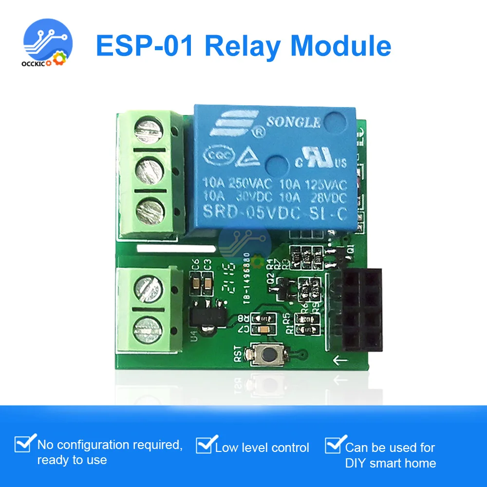 DC5V ESP8266 ESP-01/01S WIFI Relay Module Independent Backplane Relay Module IoT Smart Home Remote Control Relay Module