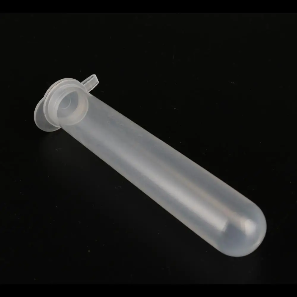 15ml Snap Cap Round Bottom Centrifuge Tube Micro Centrifuge Tube Vial Clear Plastic Vials Container Laboratory Supplies 10pcs