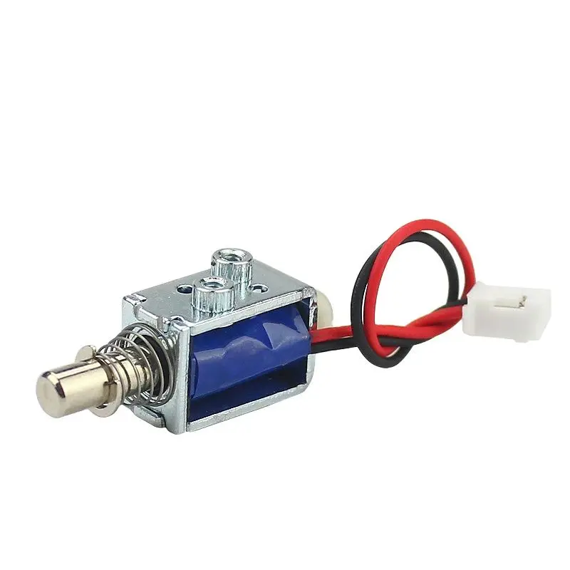 DC small 12v push pull Electromagnet 5v magnetic solenoid stroke 4mm mini electronic lock electric bolt lock