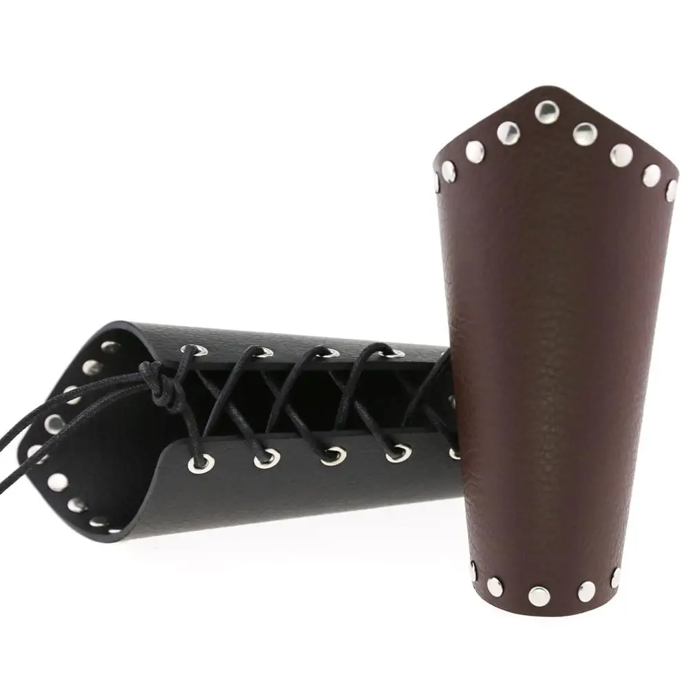DIEZI one pieces Harajuku Punk Men PU Leather Arm Bracelet Wristband cosplay Vintage Wide Strap Bracelets Bangles Women Jewelry