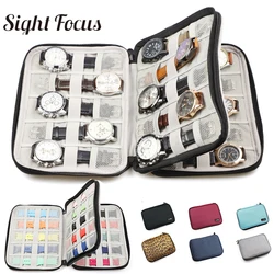 18 Slots Travel Jewelry Box Watches Bag Watchband Organizer  Watch Storage Box Case For Apple Watch Band Strap Holder Pouch