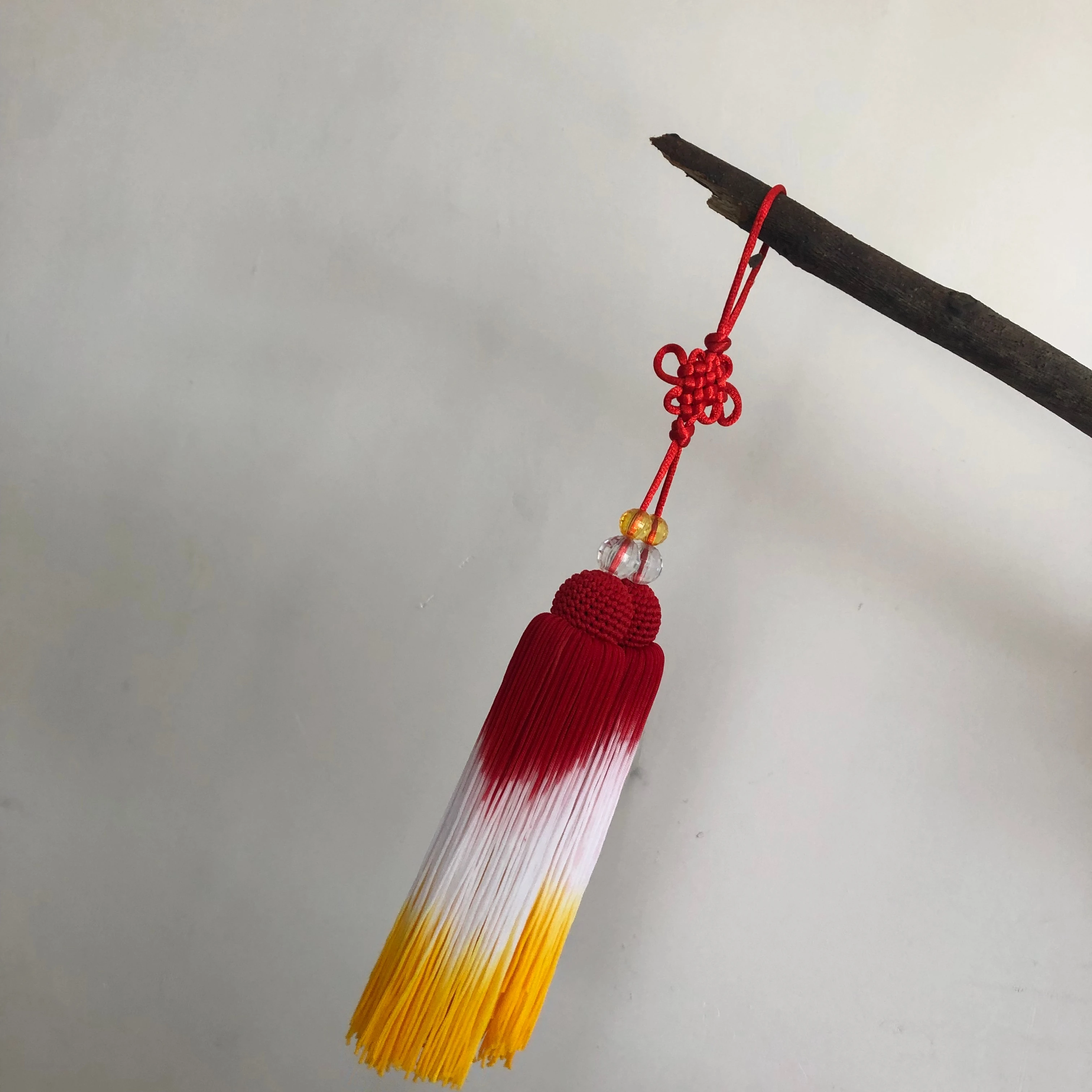 8C High-grade Jiansui Taichi martial arts competition professional use high dense root Sword tassel Taiji XS tassels polyester