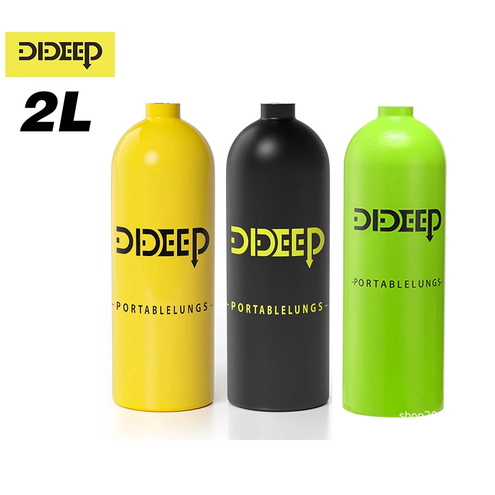 DIDEEP-Mini Scuba Diving Cylinder, Oxygen Tank, Dive Respirator, Snorkeling Breath, Diving Equipment, 2L 