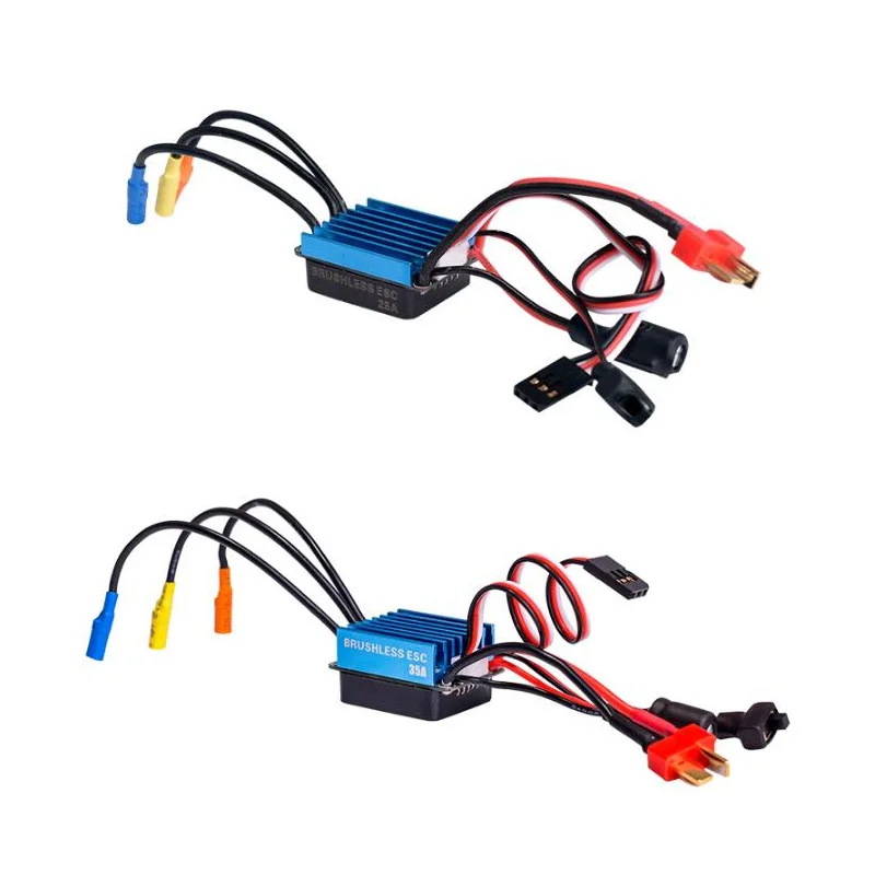 Waterproof 25A 35A 45A 60A 80A 120A ESC Brushless Senseless Speed Controller for 1/8 1/10 1/12 RC Car Crawler  RC Boat Part