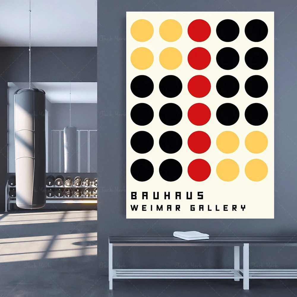 Bauhaus Connect Dots Framed Print