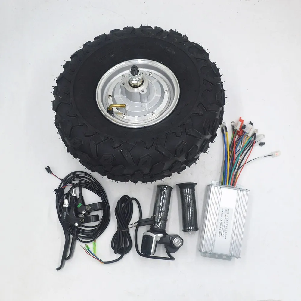 24V 36V 48V 250W 350W500W Electric Wheelbarrow Gear Motor All Terrain Electric Wheelbarrow kit Fat Off road Rough Tyre 14.5 inch