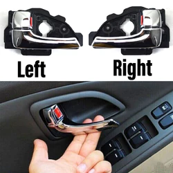 Wooeight 1Pc Chrome Car Left/Right Side Front Rear Inner Door Handle 82610-2S010 Fit For Hyundai Tucson ix35 ix25 I30 Kia Ceed