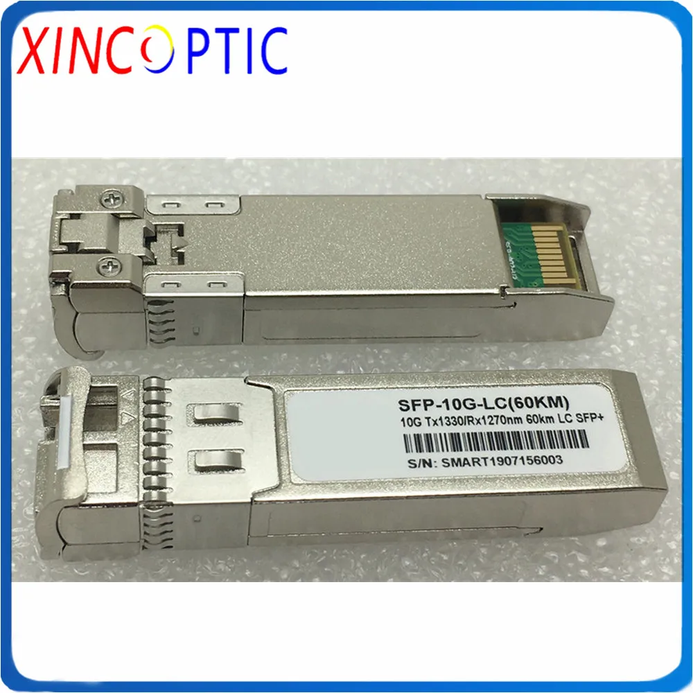 Free Shipping 10G BIDI 60km 1270/1330nm LC SFP Module,10G,SM,BIDI,1270 1330,60KM,SFP+-LR,LC,Compatible with C isco Code