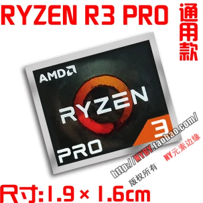 Original AMD FX A10 A8 Ryzen Ryzen R7 R5 R3 CPU computer sticker notebook label