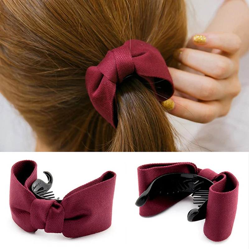 

Hair Claw Hard Large hairpins hair clips for fine hair clip hairpins hairgrip band Big Bows Ties Ponytail Headband Cute T1476