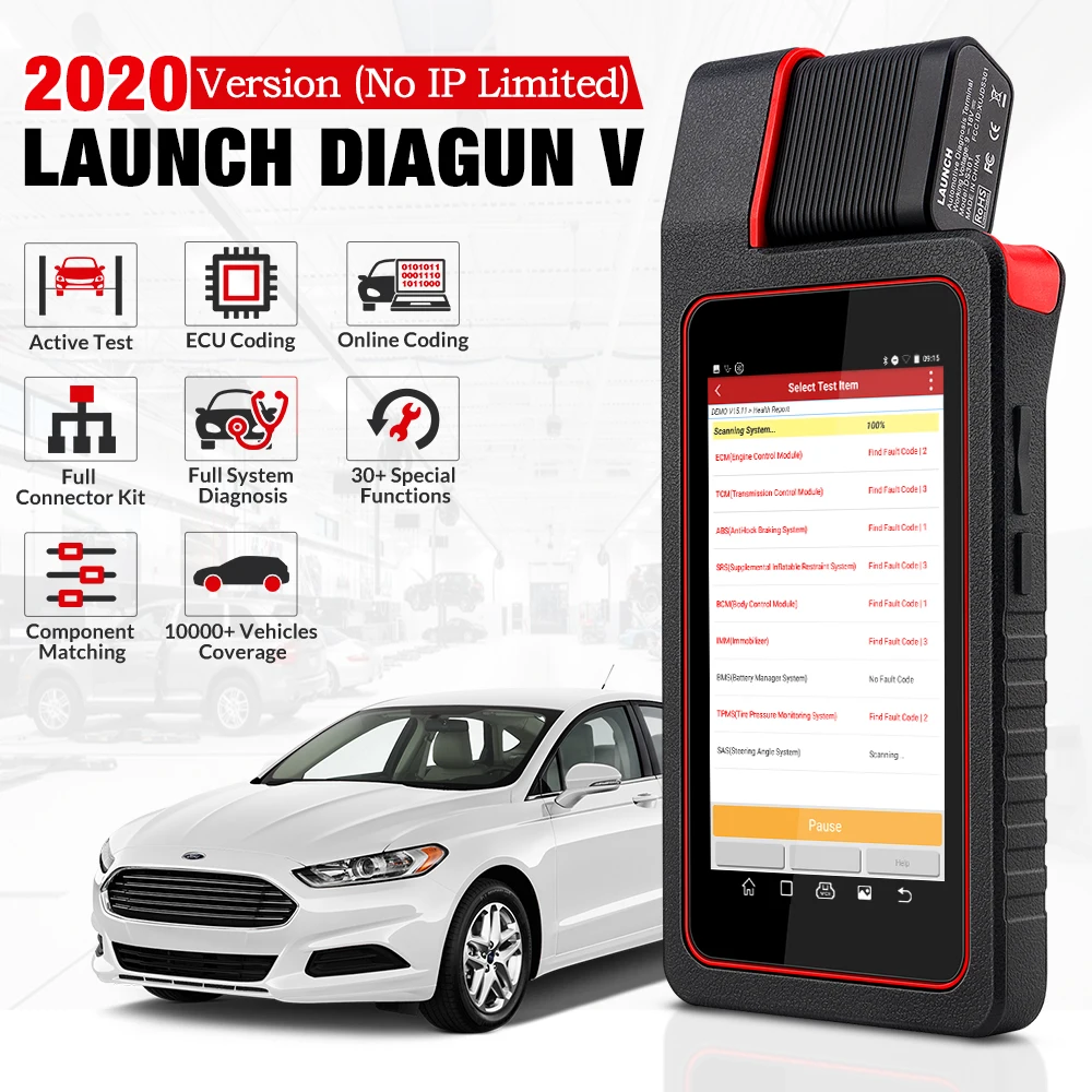 Launch X431 Diagun V with 2 years Free online Update X-431 Diagun iv better than Diagun iii Auto obd2 diagnostic tool