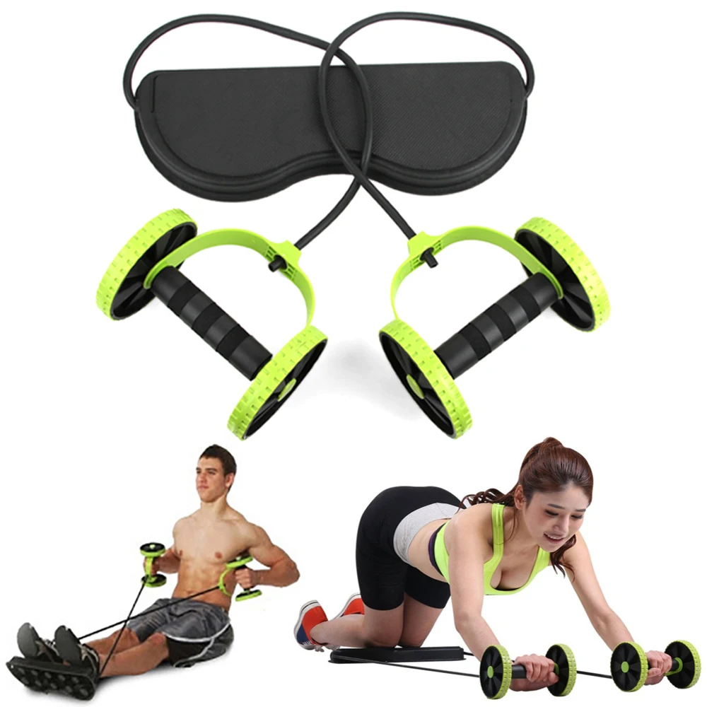 Ab Roller Wheel Core Abdominal Exercise Fitness Trainer Multi-Functional Home Gym Workout Equipment Abs Trainer