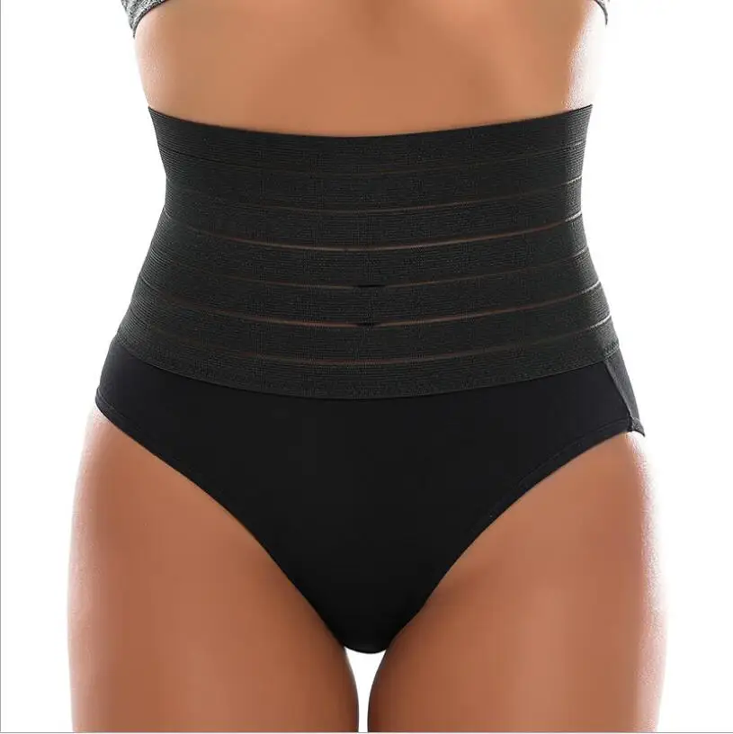 Sexy Women Thong Shaper High Waist Tummy Control Panties Slimming Underwear Waist Trainer Shaping  Briefs Butt Lifter S1501