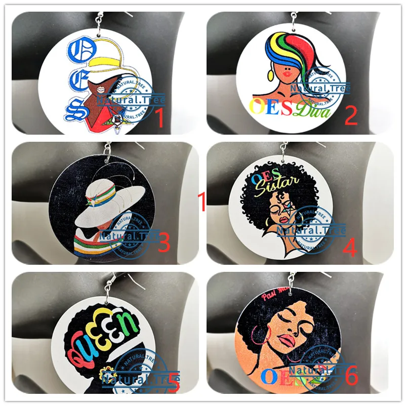 نو-ترتيب الشرقية ستار أقراط خشبية للنساء ، أحدث #1