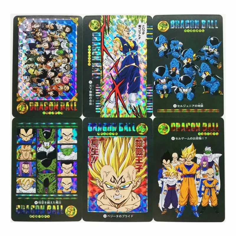 54pcs/set Dragon Ball Z GT Stormy Situation No.6 Super Saiyan Heroes Battle Ultra Instinct Goku Vegeta Game Collection Cards