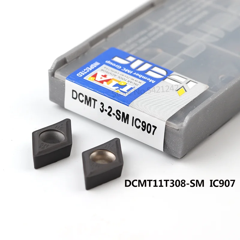 

Вставка DCMT11T304 DCMT11T308 SM IC907 IC908 100% оригинальная карбидная вставка токарный станок с ЧПУ Режущий инструмент DCMT лезвие внешний токарный инструмент