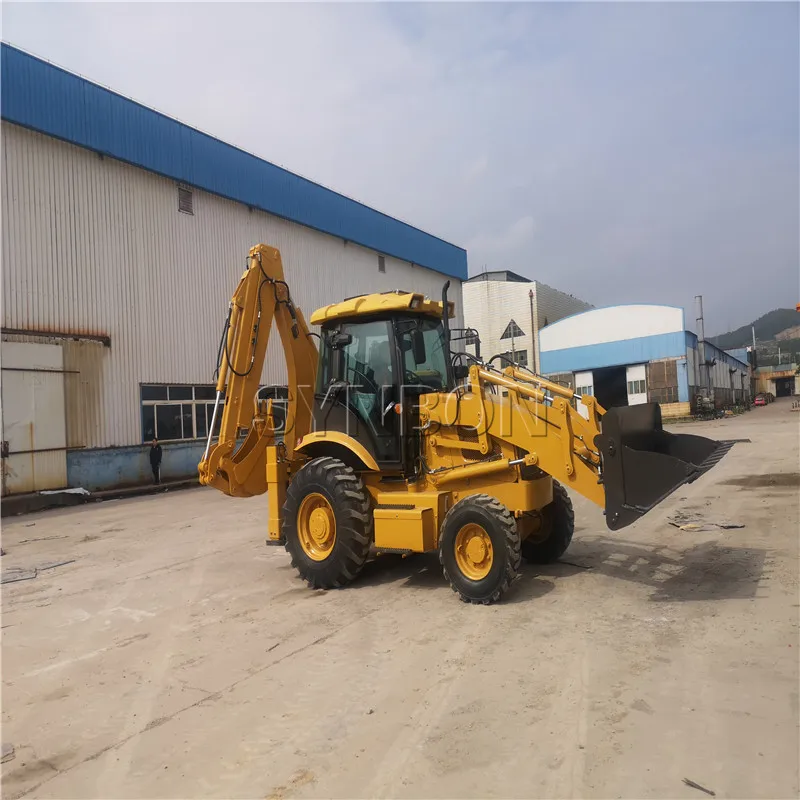 Hot Sale Excavation Loading Excavator Bucket 4 Wheel Drive Backhoe Loader