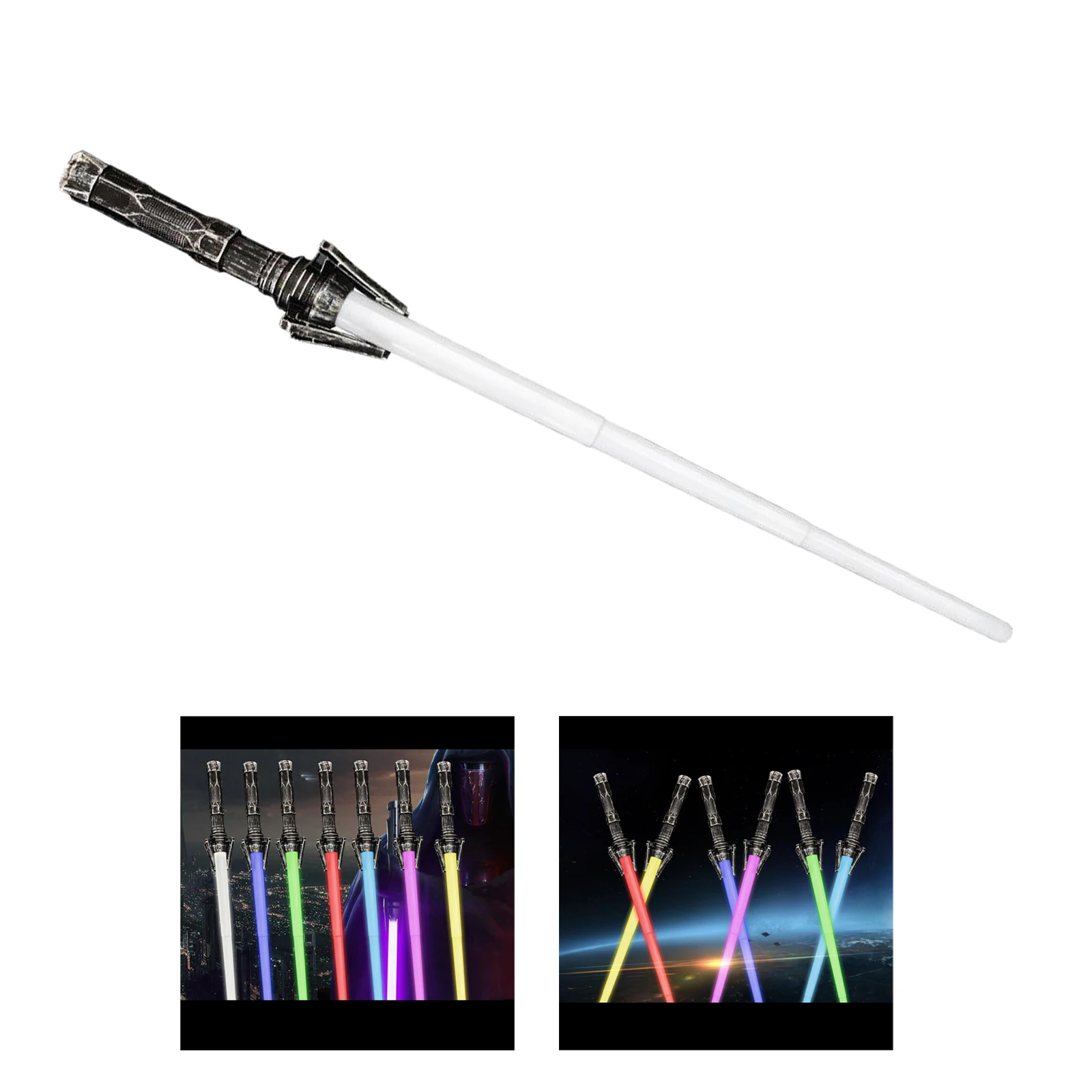 Light Up Flashing Saber  Toy with Its Dress Up Present Parts Prop