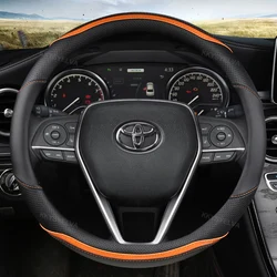 Car Steering-wheels Cover 37 38cm for Toyota 86 HiAce Innova Noah Prius Land Cruiser Prado Sienna Sienta Rush Sequoia corolla