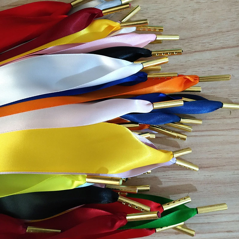 

Шелковые шнурки для обуви 100 см, однотонные двусторонние шнурки из атласной ленты, золотистые металлические шнурки для обуви на голову, шнурки для обуви шириной 3,2 см, шнурки для обуви