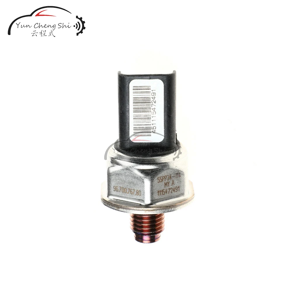 For PEUGEOT CITROEN 1.4 1.6 HDi Diesel FUEL PRESSURE SENSOR 9670076780 55PP34-01 96.700.767.80 55PP3401 RAIL