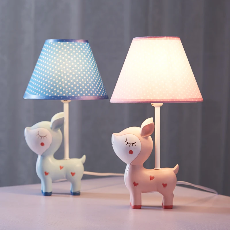 

Cartoon Animal Kids Table Lamps Living Room Bedside Lamp Stand Light Fixtures Monkey Deer Flamingo Desk Lights Standing Lighting