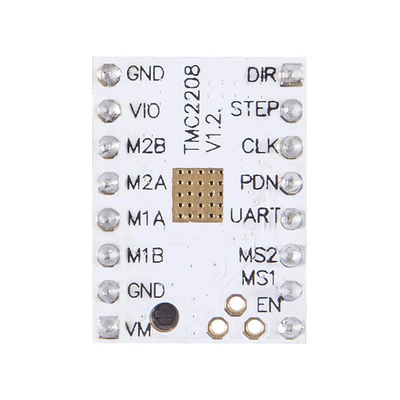 Sterownik silnika krokowego TMC2208 V1.2 moduł sterownika silnika Stepstick z radiatorem do części drukarki 3D zabezpieczenie stabilności