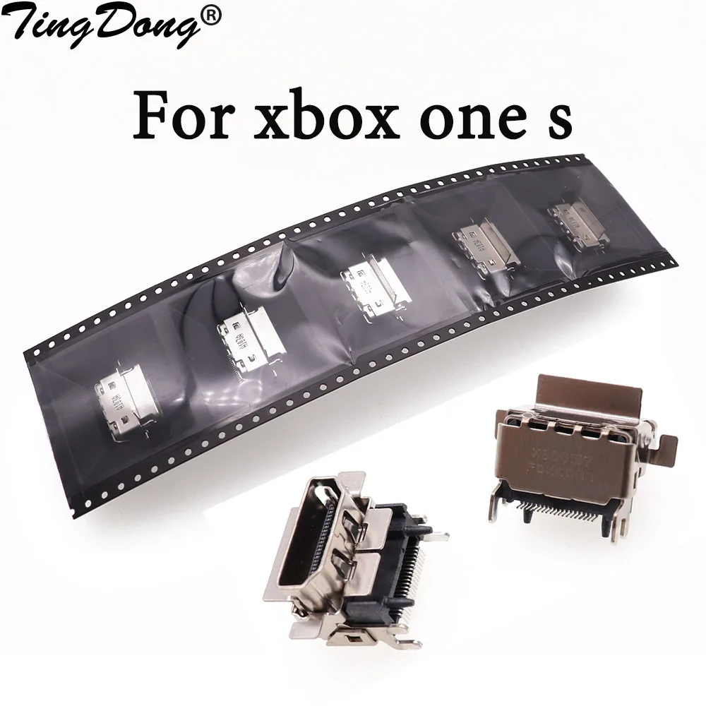 

TingDong 5PCS Original New HDMI-compatible Socket Port Parts Replacement for XBOX ONE S SLIM Motherboard Repair