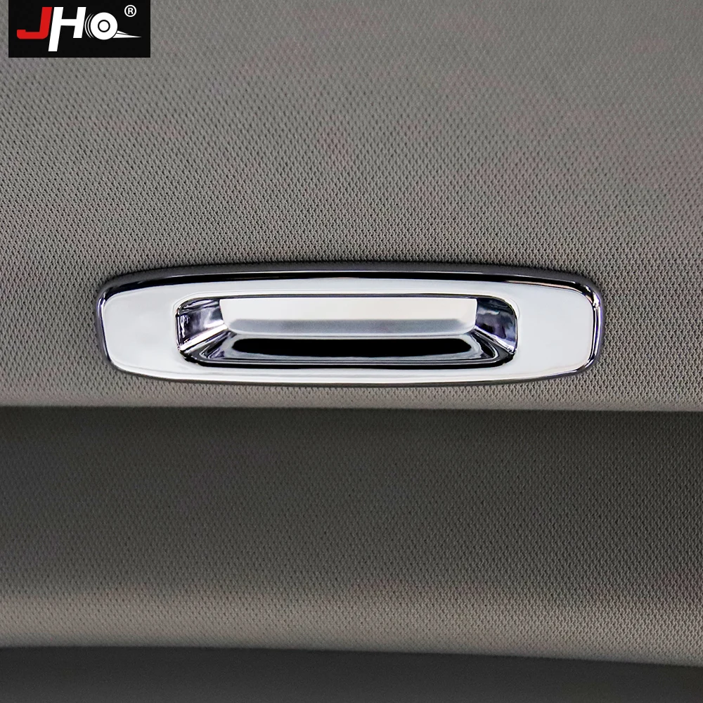 JHO ABS Chrome Roof Window Handle Overlay Cover Trim For Toyota Tundra 2014 -2020 15 2016 2017 2018 2019 1794 Car Accessories