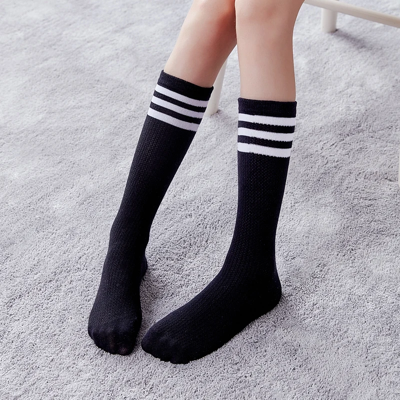 Student Socks Child Over Knee Stockings High Tube Long Socks Kids Dance Sport Cotton Soccer Socks image 3