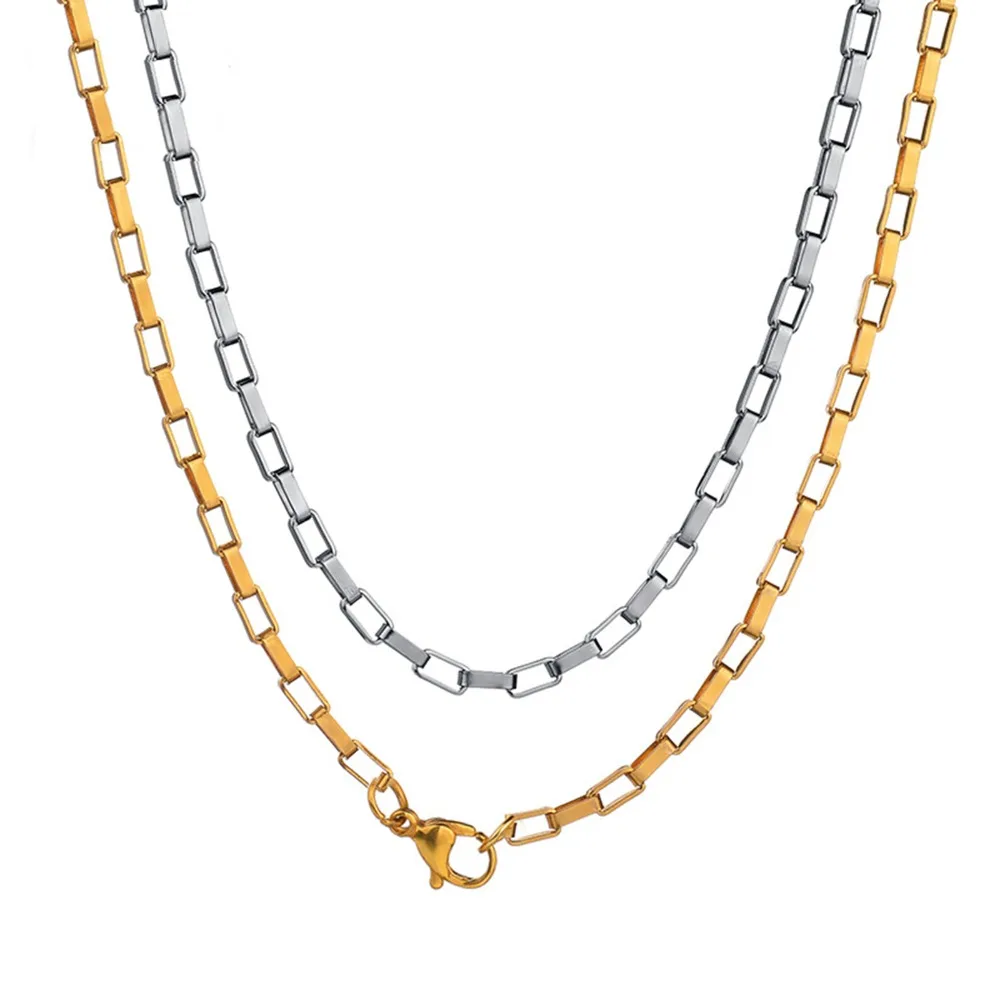 1 Stück Edelstahl-Kettenhalskette, Breite 1,5/2/2,5/3/4 mm, lange Gliederkette für Männer und Frauen, DIY-Schmuckzubehör. – Detail 4