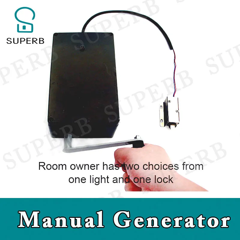 Manual electrical generator props for  Room Escape Chamber props Adventurer props escape room game prop control light or lock