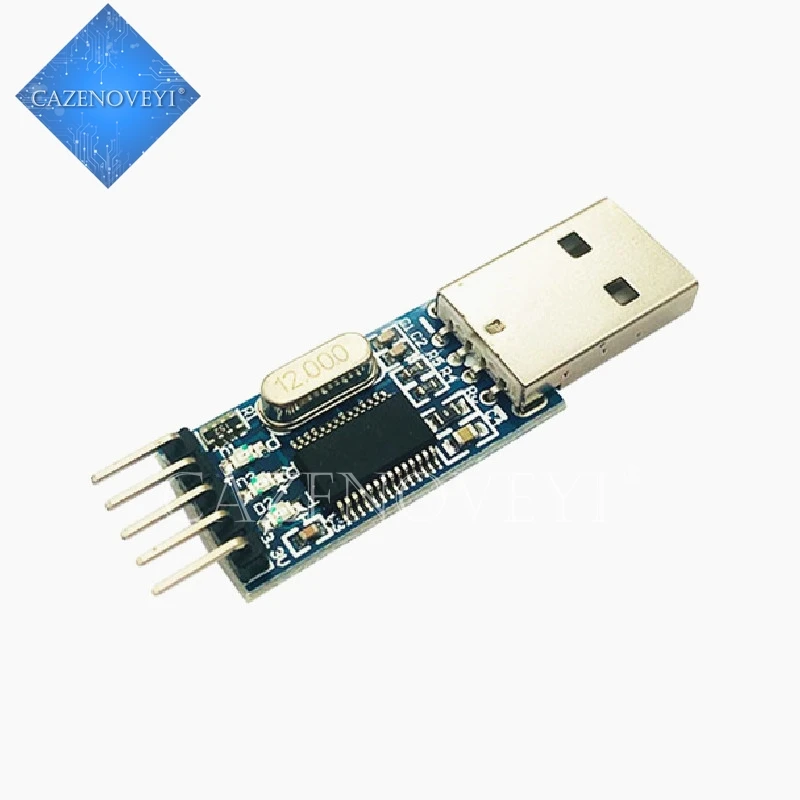 5pcs/lot USB to TTL / USB-TTL / STC programmer / PL2303 in nine upgrades plate with a transparent cover PL2303HX